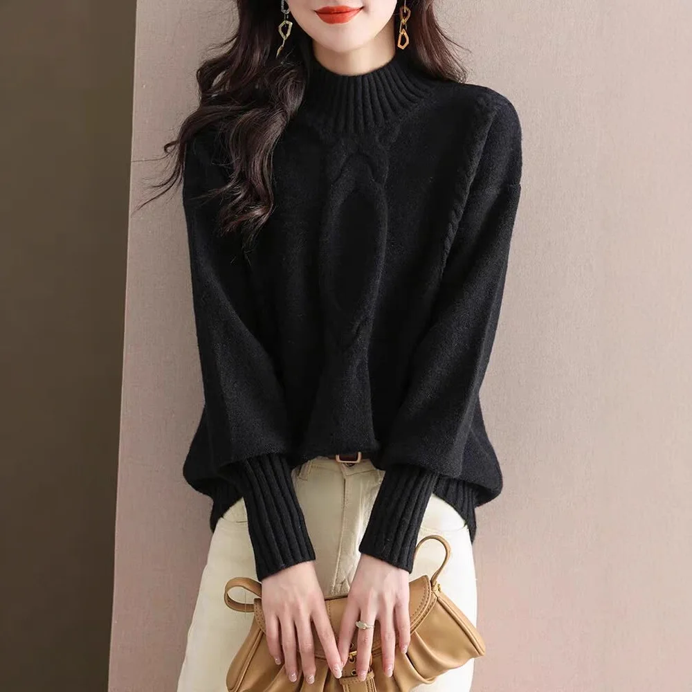 

Winter Warm Pure Color Base Layer Spiral Knitwear