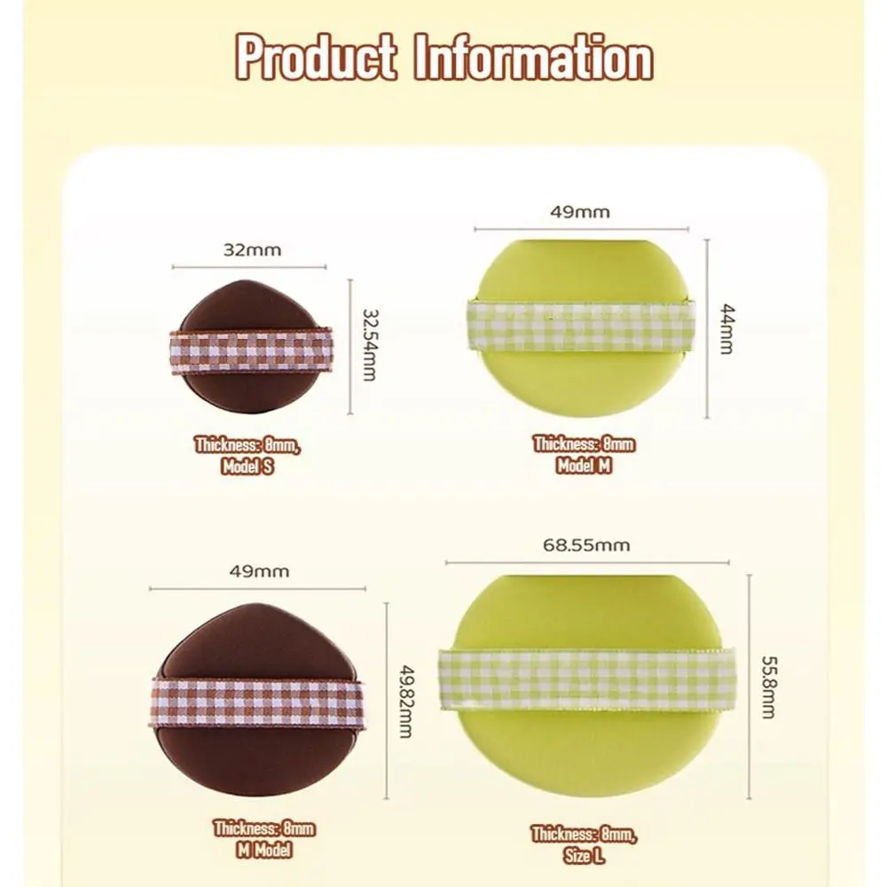 4PCS Super Soft Wet and Dry Makeup Puff Dry and Wet Use Mini Powder Puffs Comfortable Hold Good Resilience Pressed