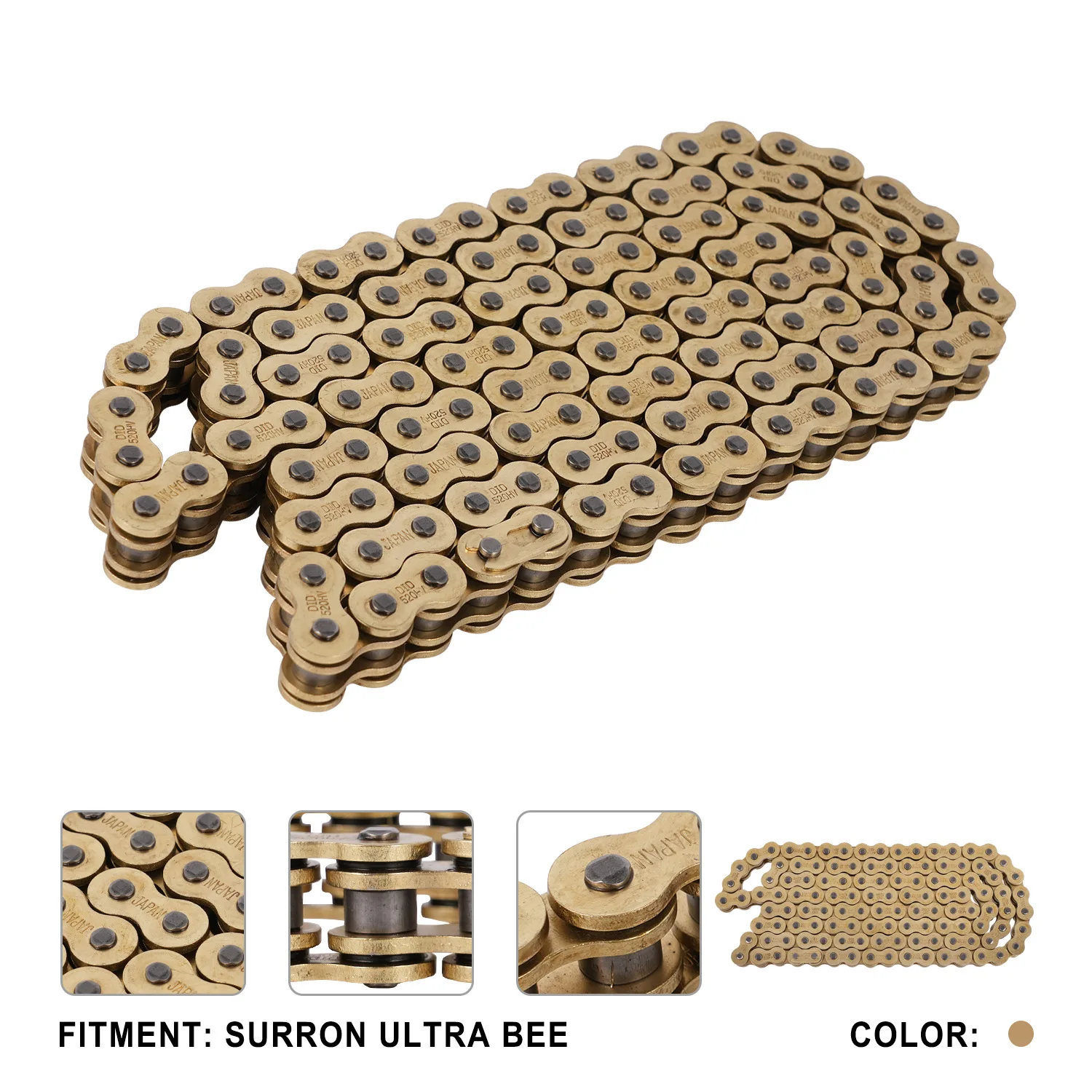 

Suitable for SURRON ULTRA BEE Motorcycle Steel Material 520 Chain Modification Accessories