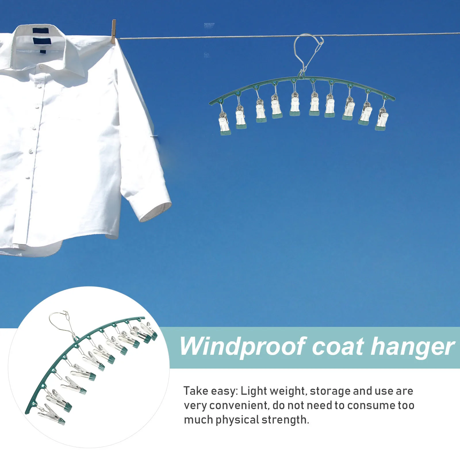 

Stainless Steel Laundry Drying Rack Clothes Hanger Thick Clips Clothes Organizer for Socks Bras Underwear Gloves Air Drying