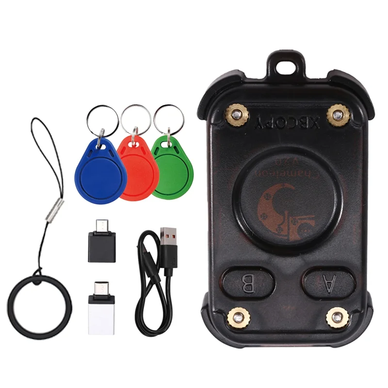 【new-a09r！】カメレオン-ウルトラ-3x-cuid-キーチェーン-rfid-スマートチップリーダー-エミュレーター-nfc-デュプリケーター-125k-1356mhz-カードデコーダー-カメレオン