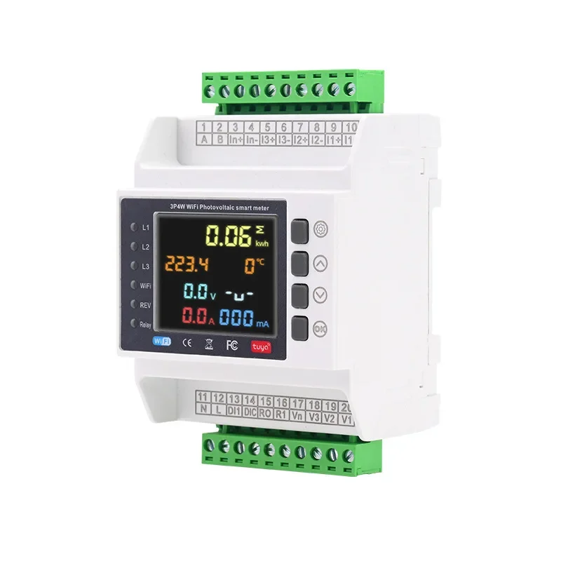 

secondary meter smart WiFi graffiti mutual inductance meter overcurrent overload undervoltage protection