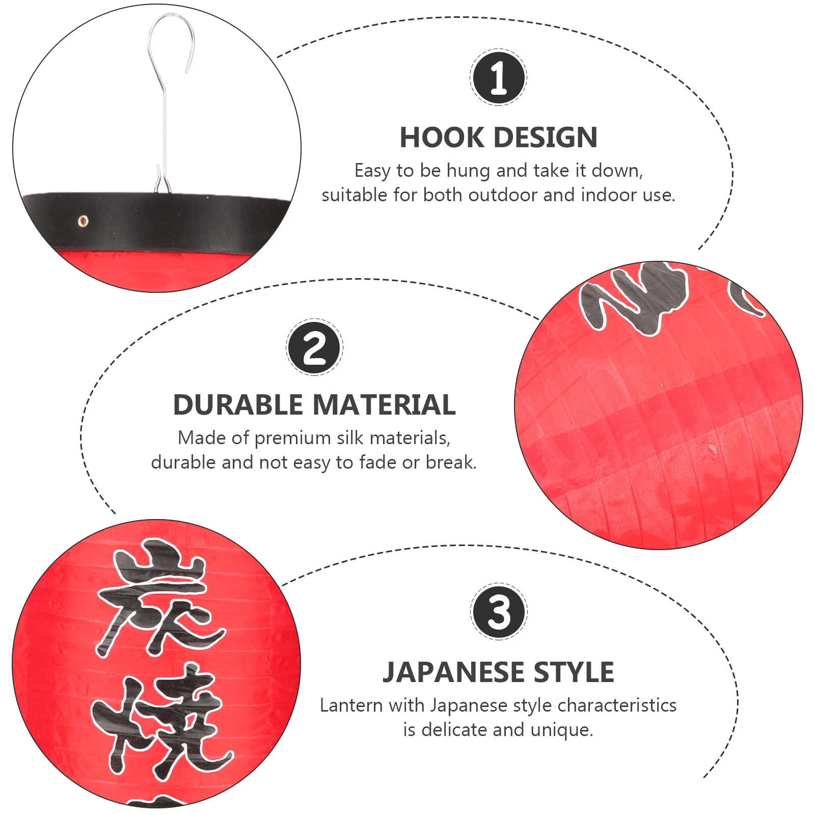 

2pcs Japanese Style Folding Lantern Hanging Lamp Durable Outdoor Indoor Decorative Restaurant Doorway Festival Yard Lantern