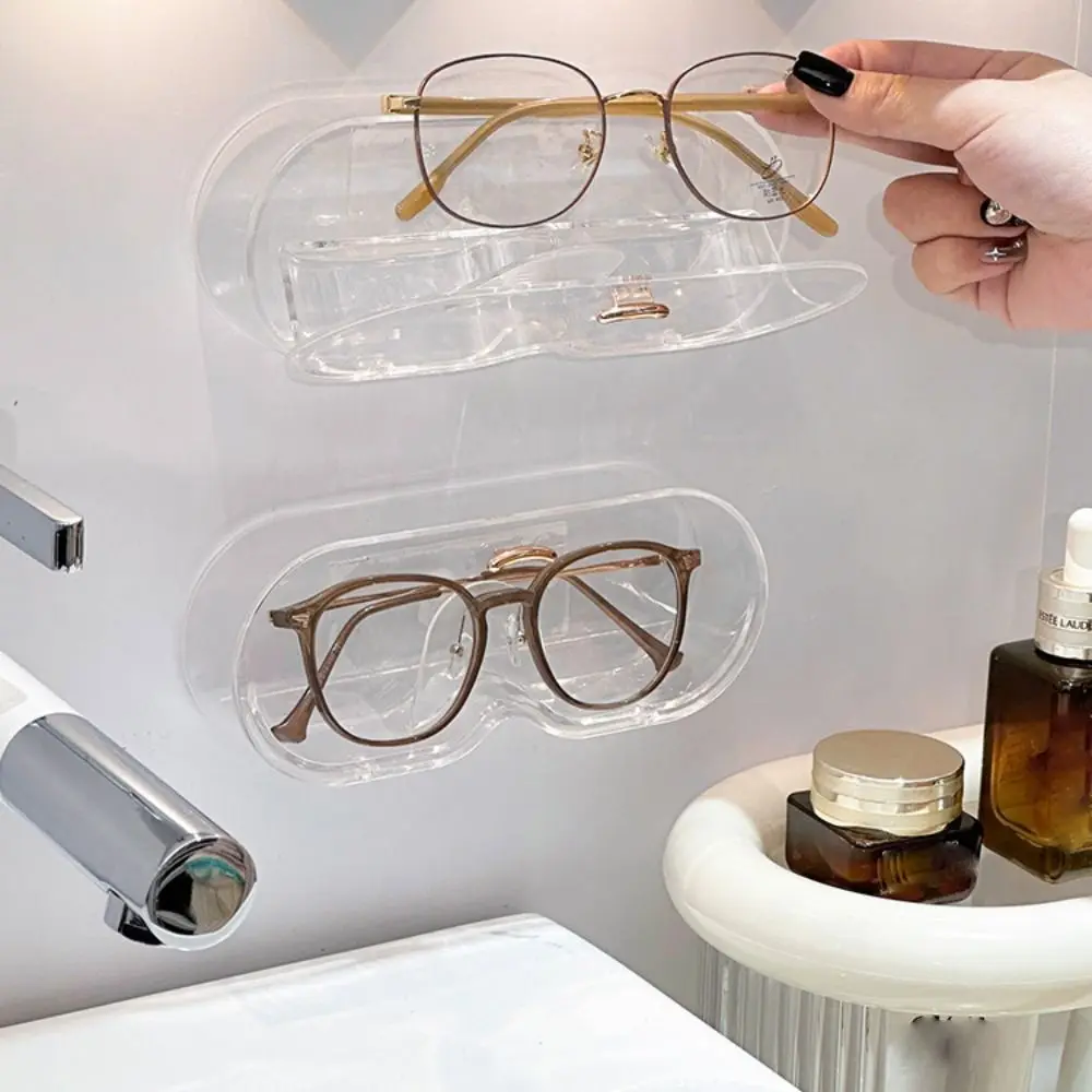 Sun-glasses Display Holder Punch-free Wardrobe Decoration Wall Mounted Glasses Storage Rack Portable Home Tidying