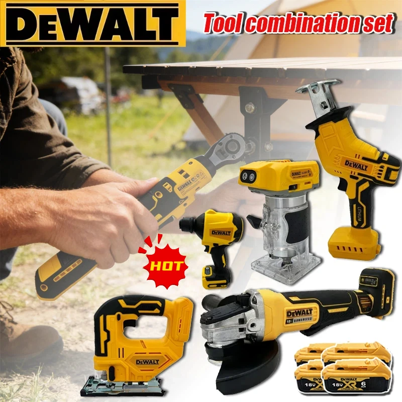 2026 DEWALT Herramientas Eléctricas Multifuncionales Inalámbricas Sin Escobillas: Amoladora Angular, Cortadora, Llave Eléctrica, Pulidora, Aspiradora, Sierra de Calar 18V
