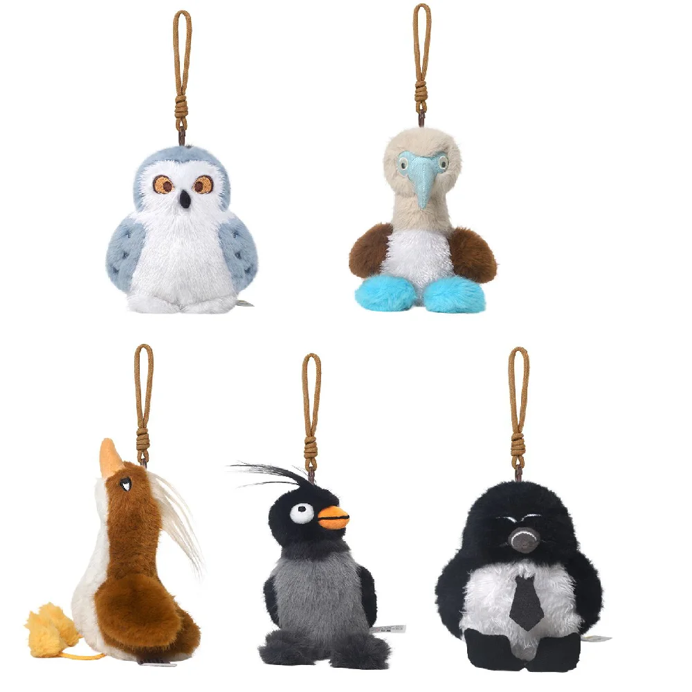 

Lifelike Snowy Owl Blue-footed Booby Bird Pendant Lovely Animal Soft Push Toy Girl Boy Birthday Christmas Gift 1pc