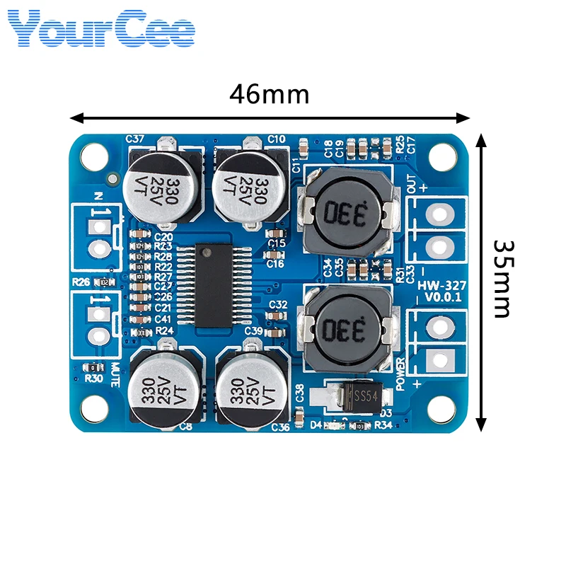 TPA3118 PBTL 60W Mono Digital Audio Amplifier Board Module 1X60W DC 8-24V For Arduino