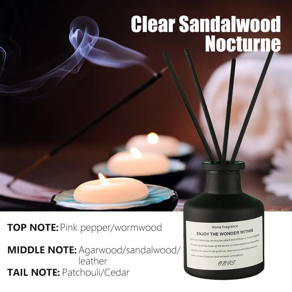 50 مللي غرفة عطر منزلية عديمة اللهب فريزيا الياسمين الناشر غرفة الهواء ريد النفط العطر المنزل المعطر عصا مع D7L6 #5