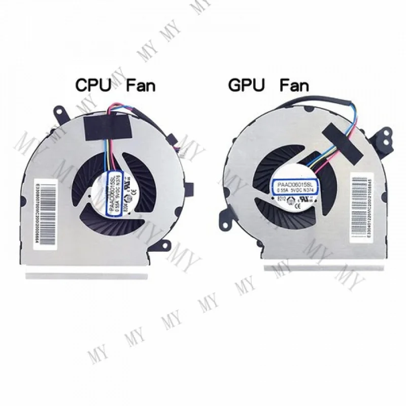 

TT для MSI MS-16JC MS-179C GE72MVR GE62MVR 7RGLнальный вентилятор для ноутбука, охлаждающий вентилятор для процессора + графического процессора