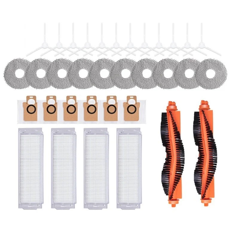 A24P Suitable For Mijia All-Round Sweeping And Mopping Robot M30 PRO Parts Rolling Brush Filter Rag Dust Bag