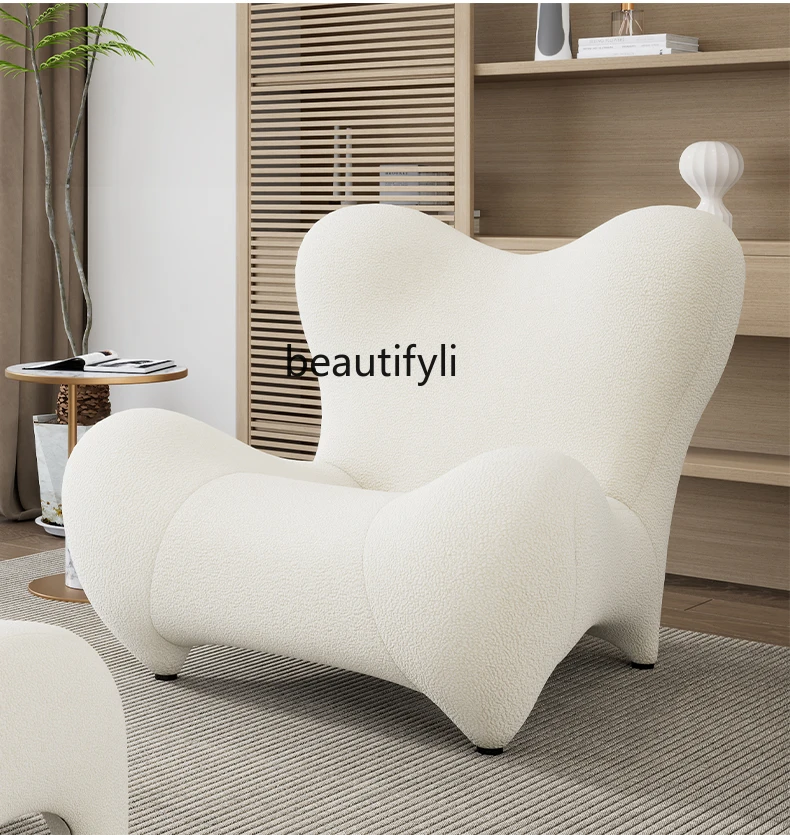 

Italian Creative Leisure Chair Living Room Sofa Queen Chair Long Sitting Comfortable Home Bedroom Single Lazy Sofa Recliner