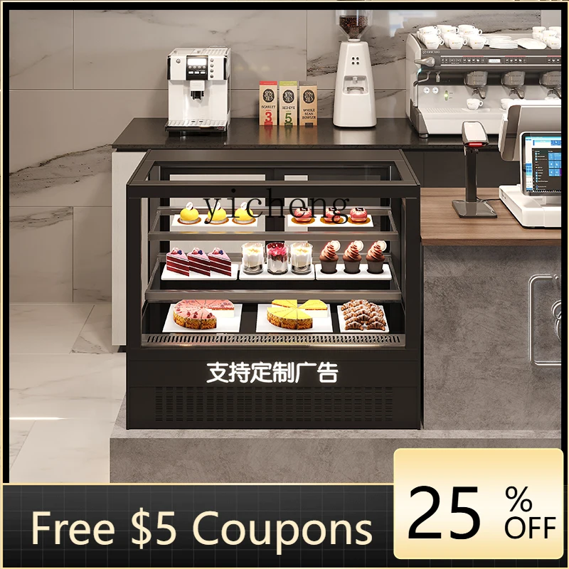 

XL витрина для торта, небольшой бар, напитки, коммерческий настольный холодильник с воздушным охлаждением для хранения свежести