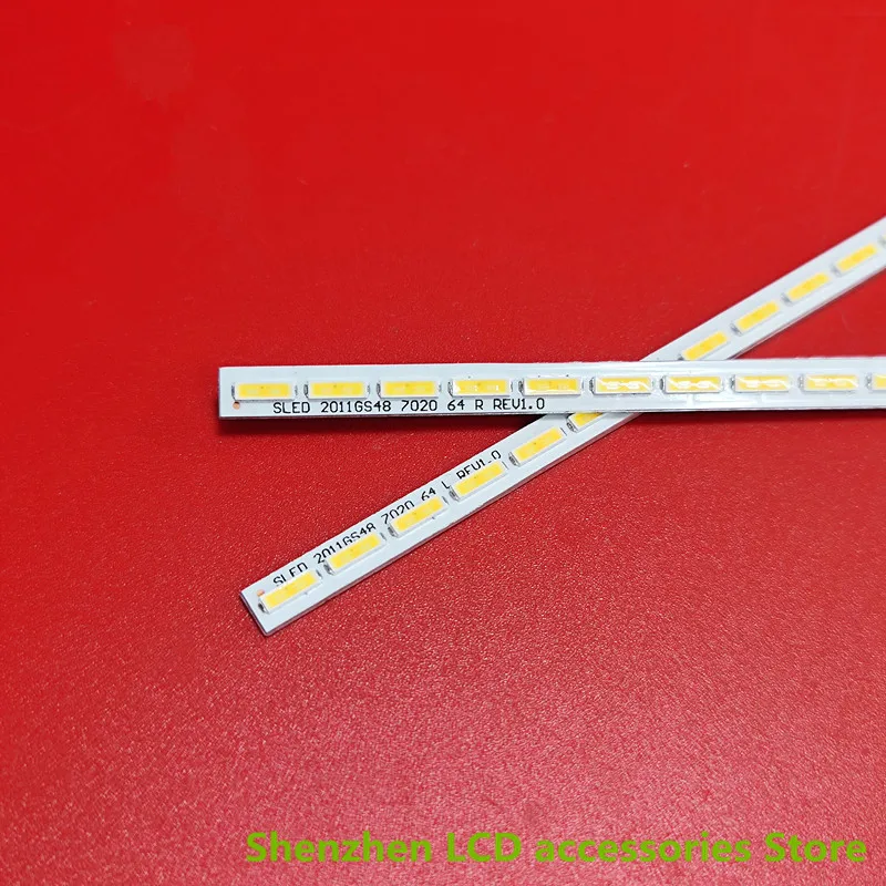 ل هاير LE48A700K ضوء بار LJ64-03260A LTA480HN01 الخلفية 48 بوصة 520 مللي متر 64LED 172V 100% جديد LED شريط إضاءة خلفي