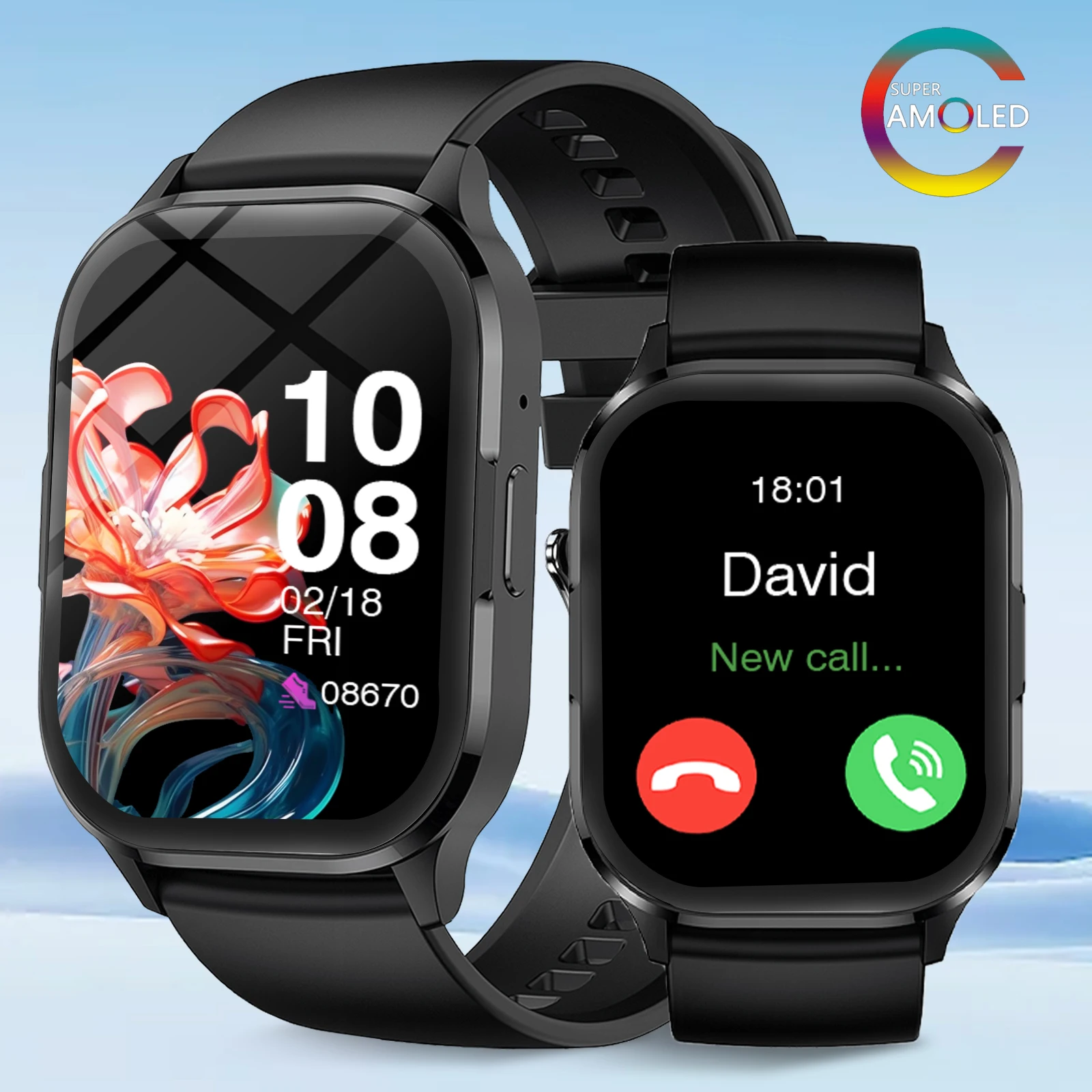 2025 ساعة ذكية جديدة للنساء مراقبة معدل ضربات القلب الصحة مساعد صوتي BT الاتصال IP67 مقاوم للماء الرياضة Smartwatch #1