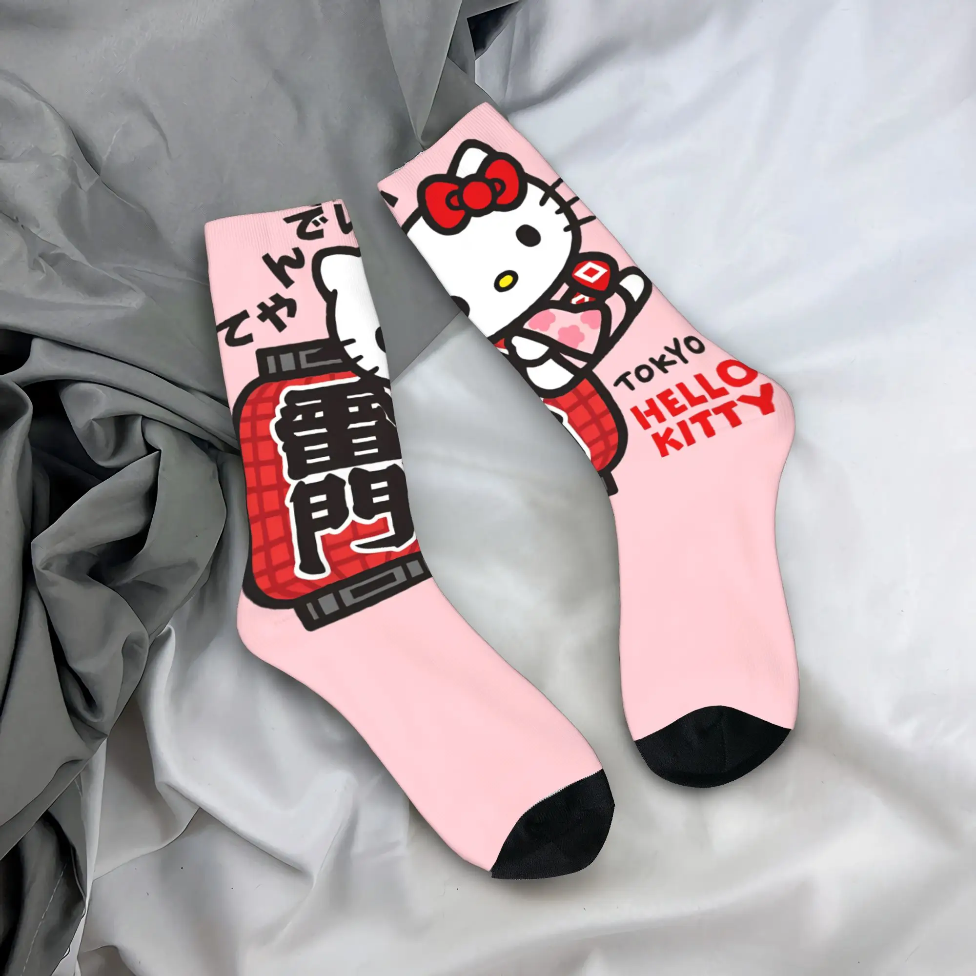 

Hello Kitty Tokyo Socks Trendy Stockings Men Comfortable Outdoor Sports Socks Winter Design Non Slip Socks
