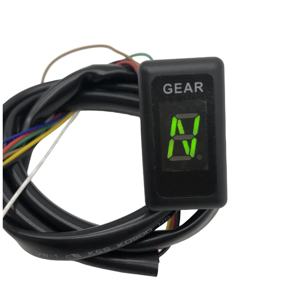 Motorcycle Digital Display Led Motocross Off-Road Moto Light Neutral Gear Indicator Monitor