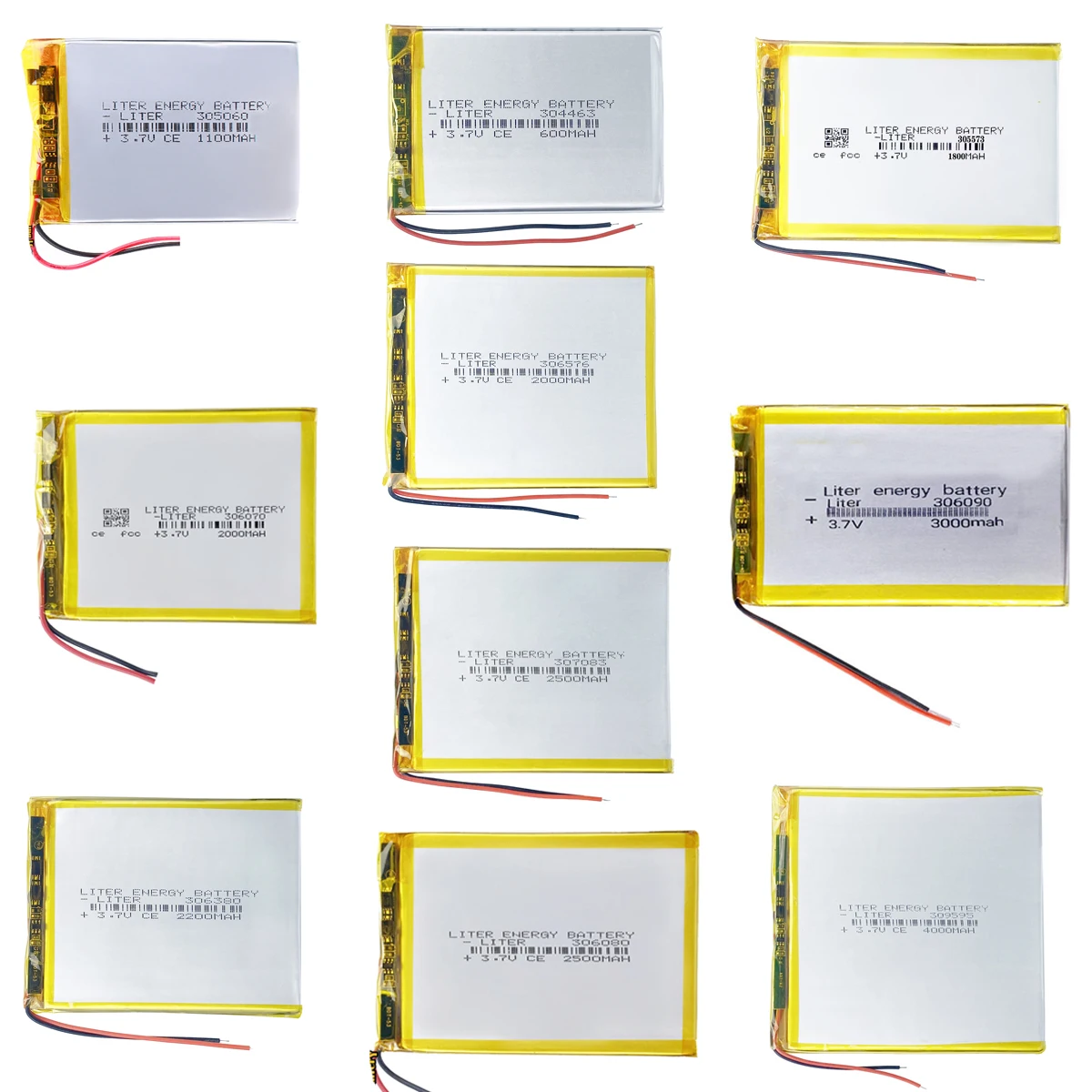 3.7V Rechargeable Lithium Lipo Battery for PS4, Humidifiers, GPS Navigation, Smart Wearables, and Bluetooth