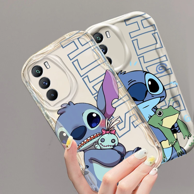 Disney Cute Stitch Art Self For Xiaomi Mi 14 12 12T 11 Lite Poco M6 X6 X5 X4 X3 M3 F4 Pro GT NFC 5G Wave Oil Cover Phone Case