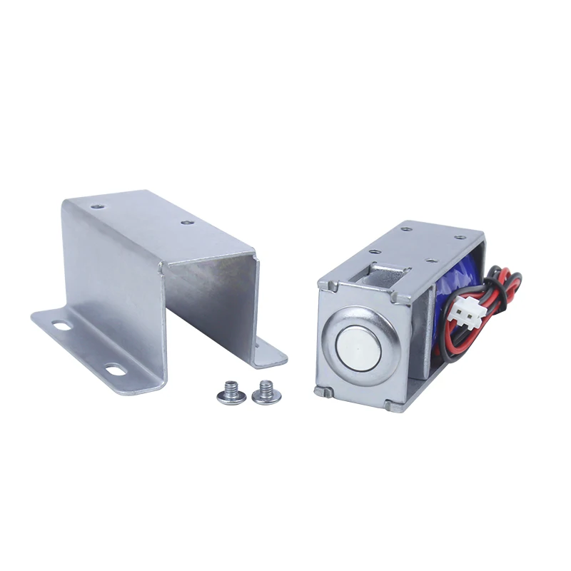 LY01F small electromagnetic lock, power on lock, DC12V24V electric control lock, power off reset electromagnet