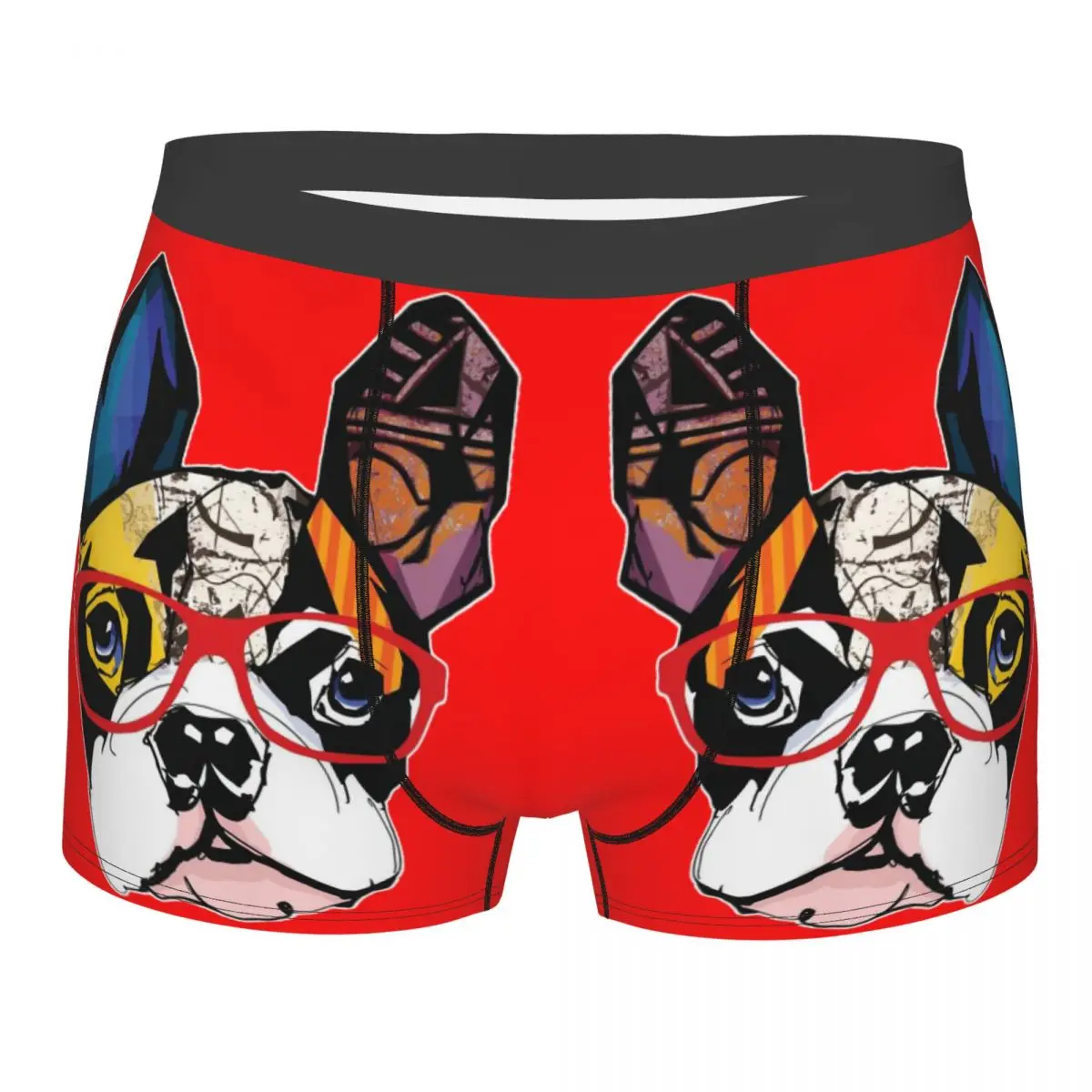 

Cute Pets Bulldog Men's Boxer Briefs special Highly Breathable Underpants High Quality 3D Print Shorts Gift Idea