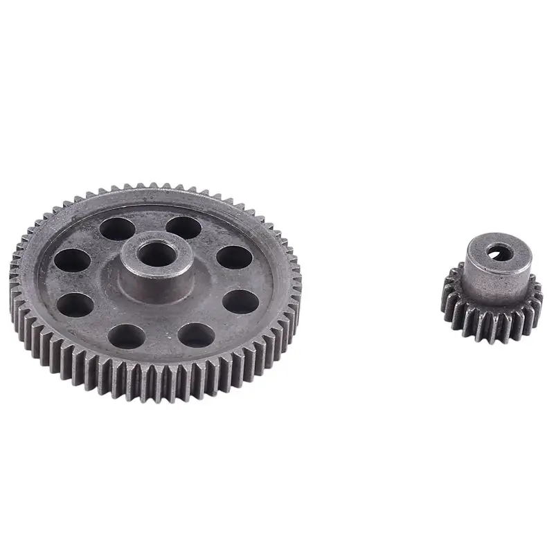 B05C-2Pcs (21T+64T) 11184 & 11181 Differential Metal Main Gear 64T Motor Gear 21T