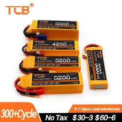 TCB LiPo 3S Battery 11.1V 1300 1800 2200 2600 3000 3500 4200 6000mAh 25C 35C 60C For RC Air. plane Drone Boat 11.1V LiPo