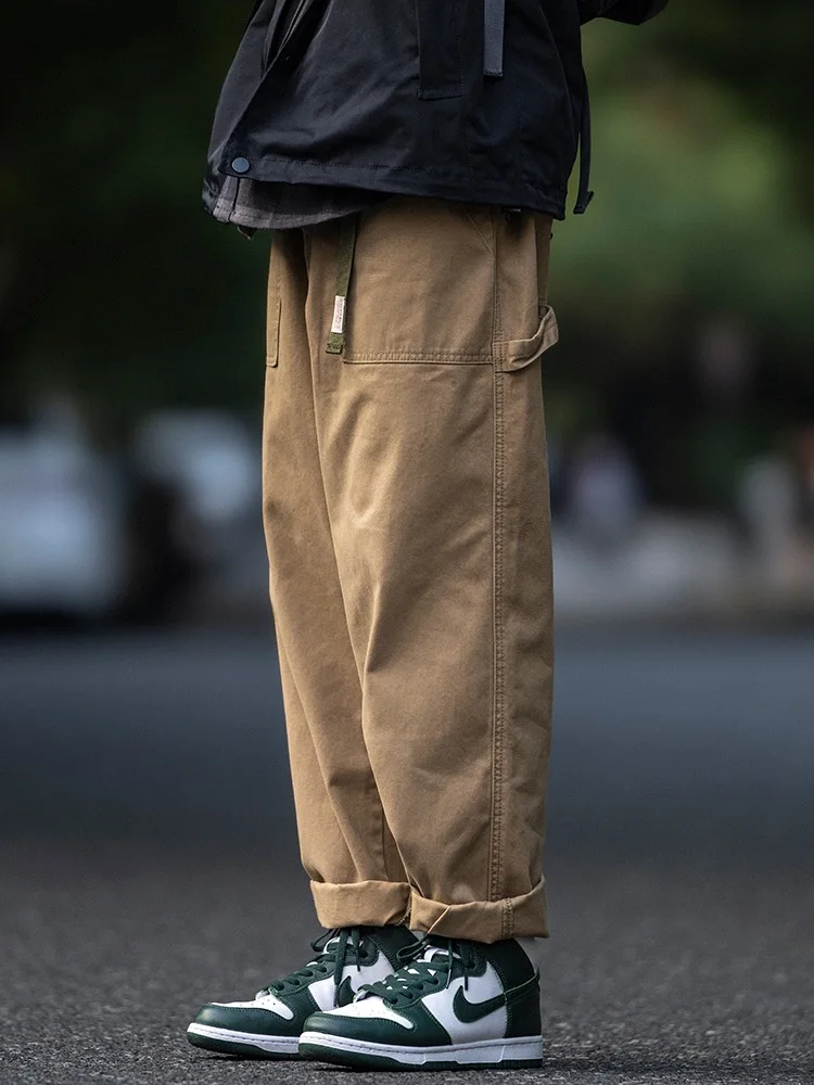 

Men Solid Streetwear Chic Cargo Korean Harajuku Casual Pants for Men Sweatpants Wide Leg Joggers Trousers Clothes 2024 Z284