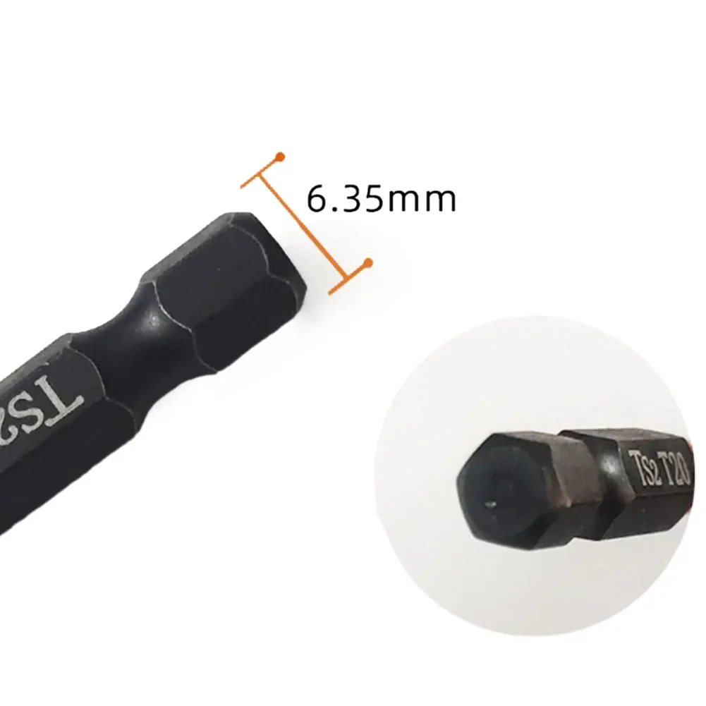 11ชิ้นข้อต่อไขควงเหล็กอัลลอย1/4นิ้วหัวหกเหลี่ยม Mata Bor แม่เหล็ก Torx ข้อต่อไขควง S T10/T15/T20/T25/T30/T40