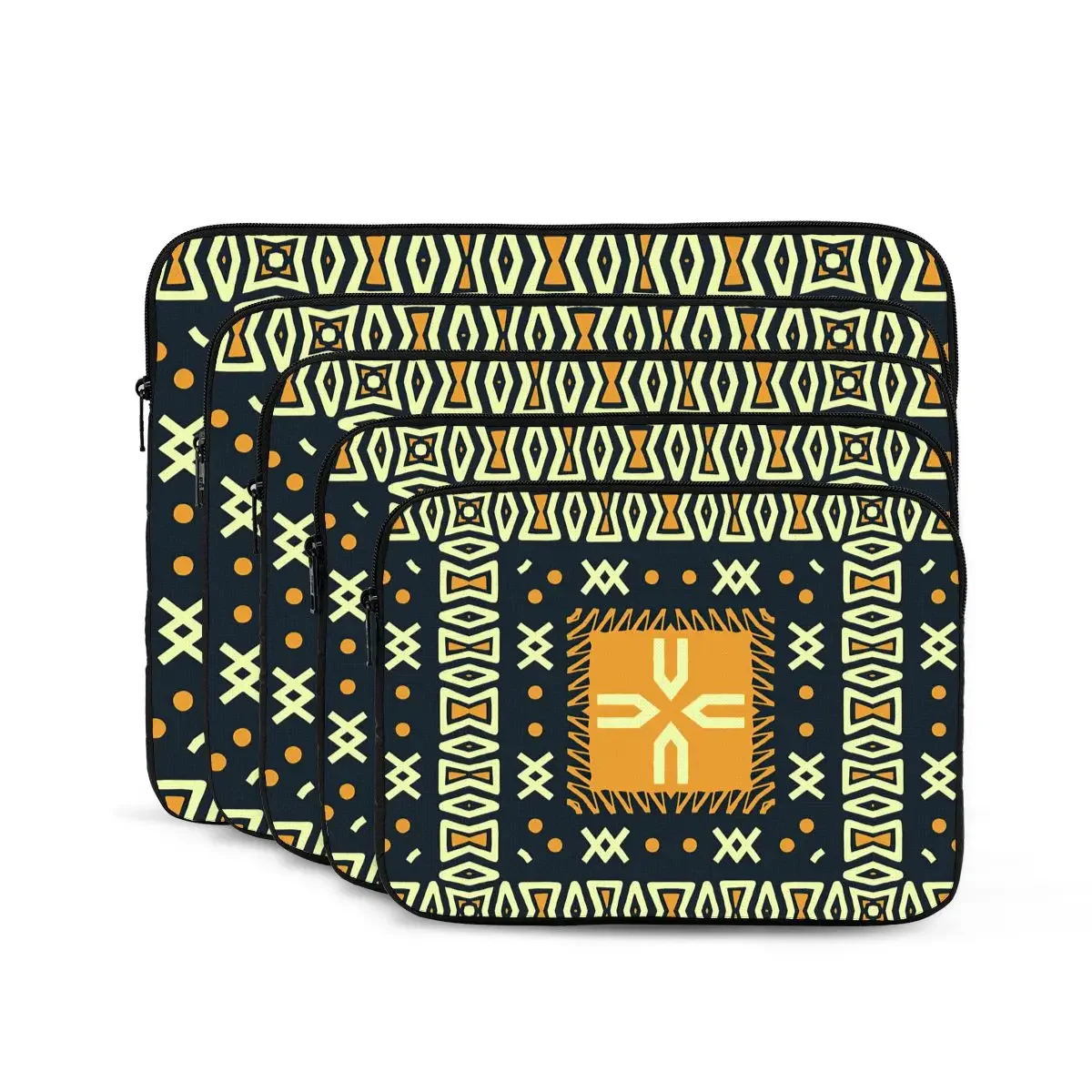 Square Ornament With Flowers And Paisley Pattern Computer ipad Laptop Cover Case Laptop Sleeve Bag Portable Cover Fundas Pouch