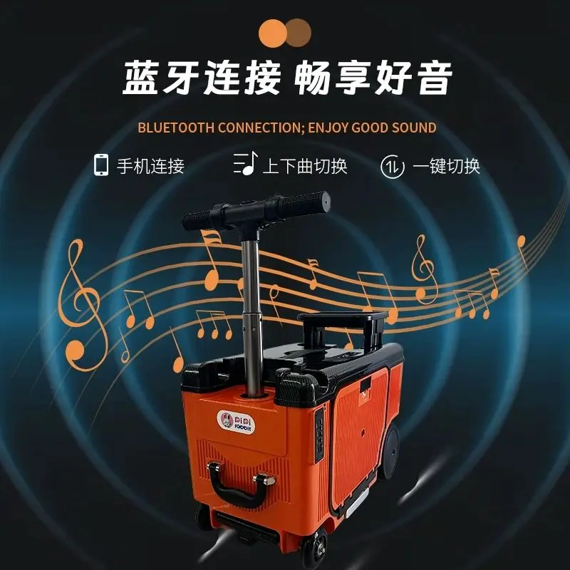 Mala elétrica inteligente com carrinho