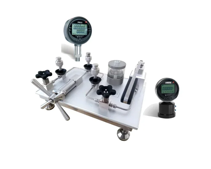 

600bar pressure calibration platform with 3 ports Hydraclic water oil pressure calibrator