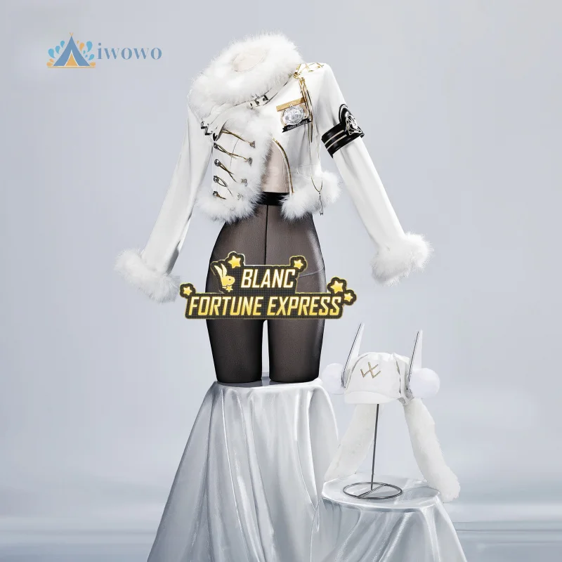 

Blanc Cosplay Costume Game Goddess Fortune Express Sexy Lovely Uniform Hallowen Carnival Party Play Role Clothes New