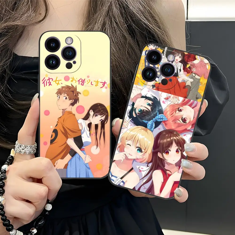 

Anime Rent Girlfriend Phone Case for iPhone 16 15 14 13 12 11 X XR XS 8 7 Pro Max Plus Mini Colour Printing Cellphones Luxury