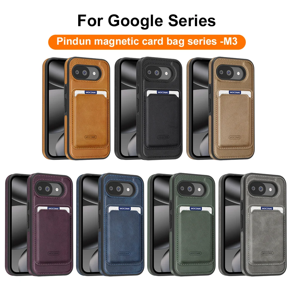 PU Leather Magnetic Card Bag Phone Case For Google Pixel 10A 9A 8A Pro XL 2 in 1 Detachable Cards Slot Back Cover Wallet Cases