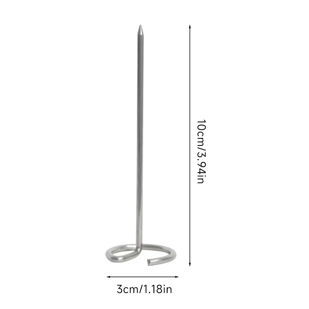 Utensilios de barbacoa para pícnic al aire libre, brochetas de aguja de cola de ganso de acero inoxidable, brochetas de carne Yakitori Kabob, aguja para barbacoa, 10 Uds.