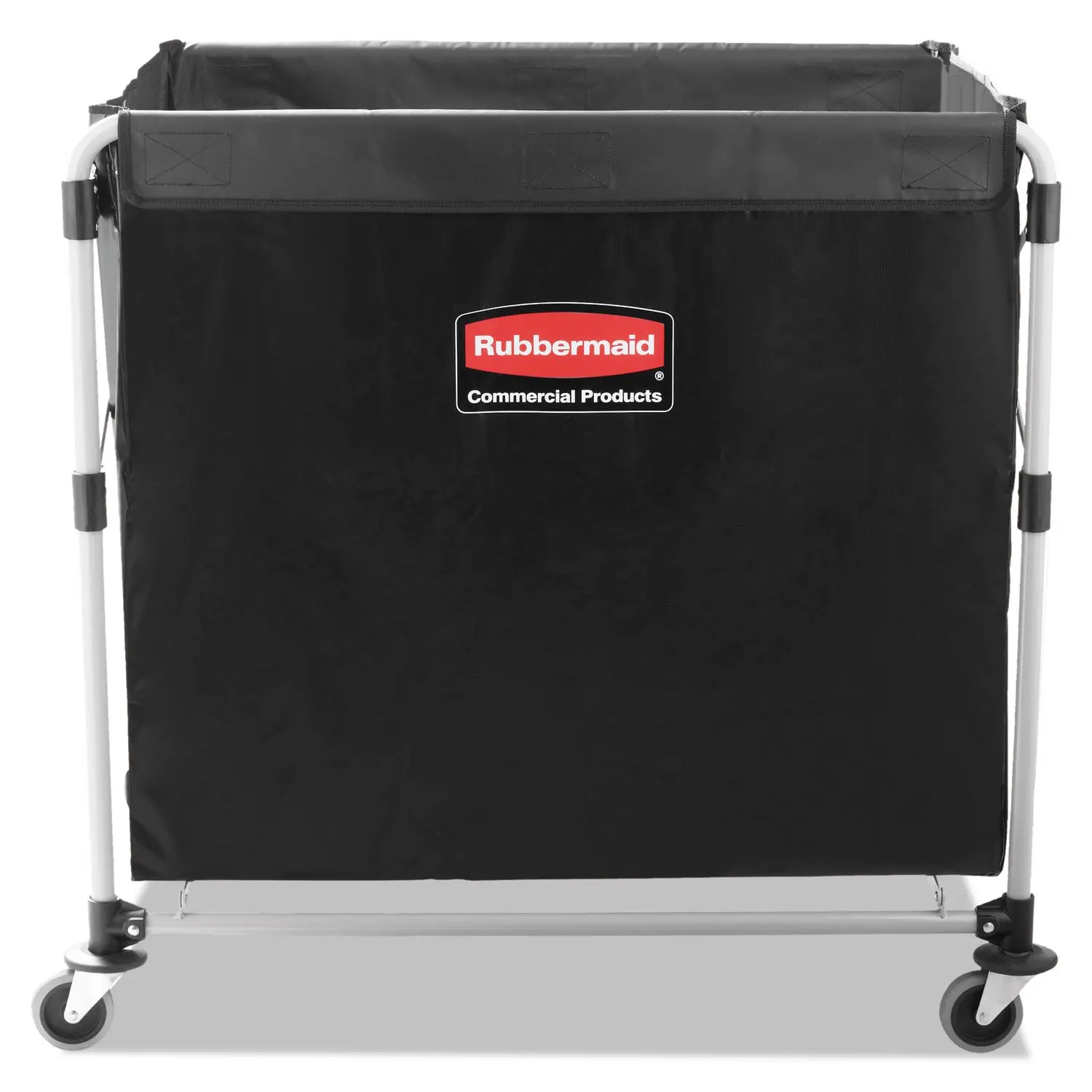 Commercial Products, Collapsible X Cart Laundy Bin/Cart, Steel, 8 Bushel (300 L) Cart, Transport Supplies and Groceries/College