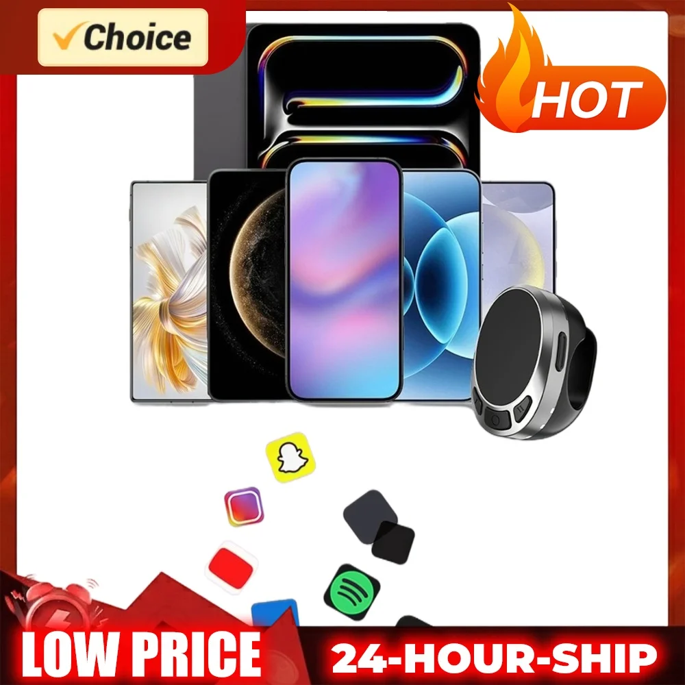 Bluetooth-compatible 5.3 Smart Touch Control Air Mouse Ring Wireless Video Controller Wireless Page Turner for Android &