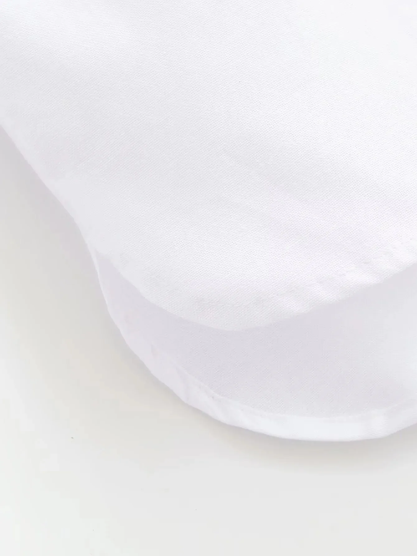 Damen Frühling Lässiges Weißes Popeline-Hemd Damen 2026 Langarm Revers Bluse mit Knotenverschluss Damen Sommer Lockere Pendler-Bluse – Detail 7