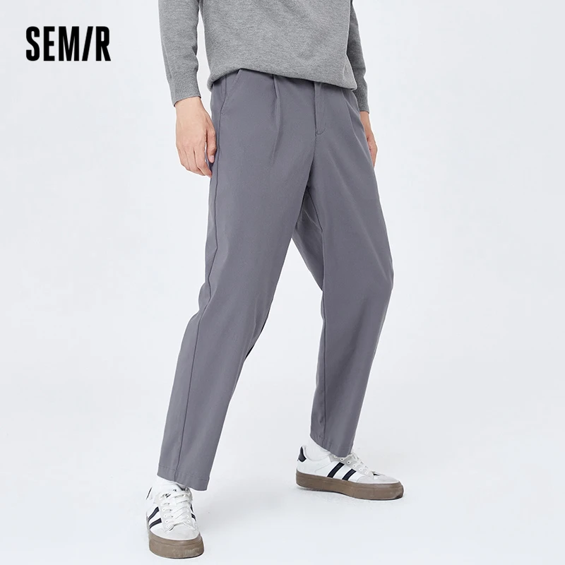 

Semir Casual Pants Men 2023 Winter New Relaxed Daily Business Commuter Tapered Pants Stretch