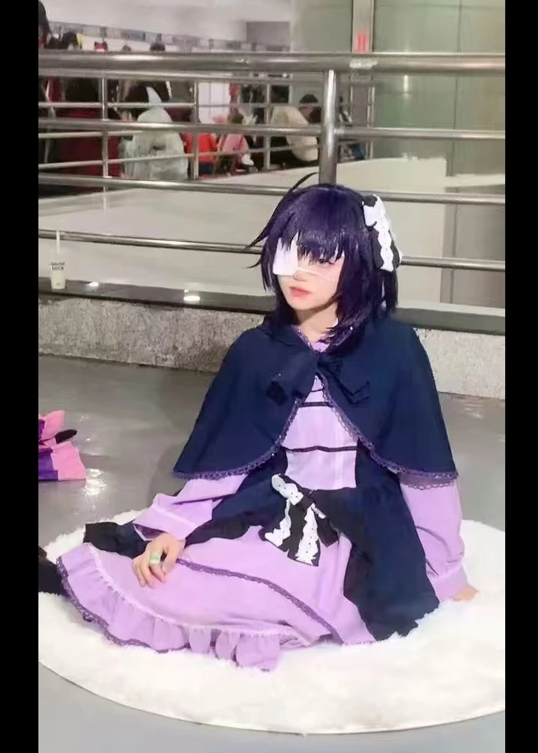 

Cosplay Costume Rikka Takanashi Cosplay Outfit, Student Anime Dress Suitable for Halloween and Christmas