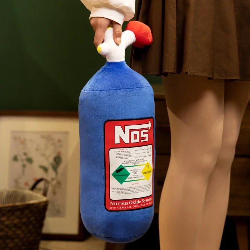 Cuscino in peluche con cilindri di azoto della vita reale 29 cm / 45 cm Cuscino morbido per la vita dell'auto Regalo per l'arredamento della stanza della personalità modificata