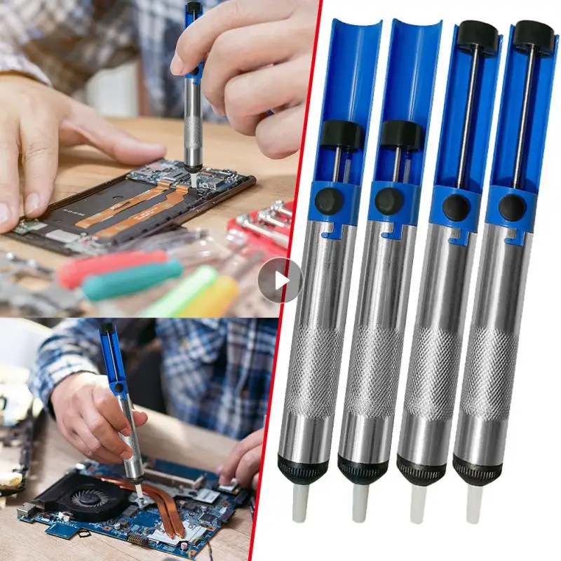 Aluminum Metal Desoldering Pump Suction Tin Gun Soldering Sucker Pen Removal Vacuum Soldering Iron Desolder Hand Welding Tools