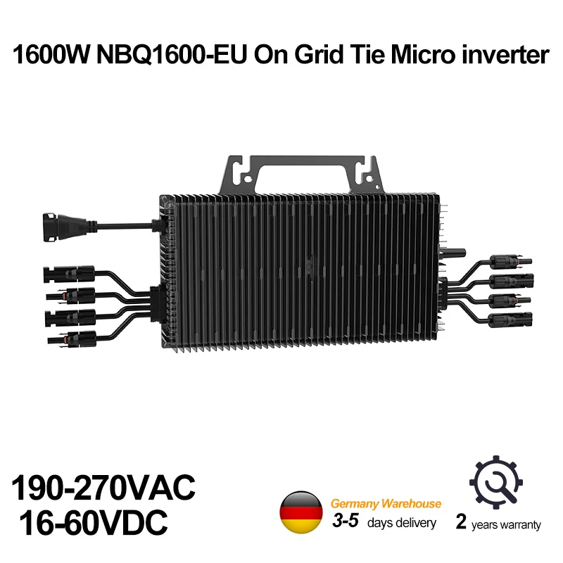 

SUKFLOW 1600W DC16-60V to AC230V Solar Panels Micro Converter Household Grid Tie System Solar PV Inverter from Germany Ship