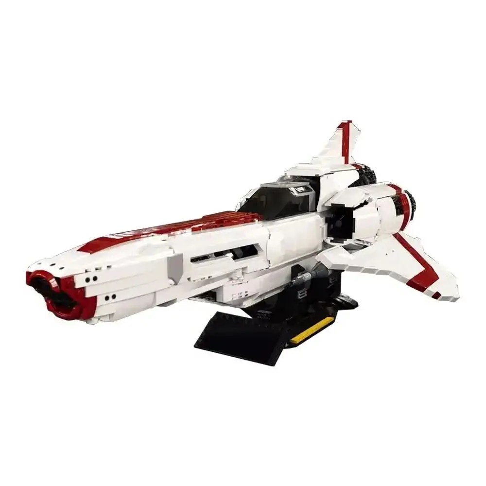 Gobricks MOC Battlestar Galactica Colonial Viper Spaceship Bricks Colonial Viper Battleship Building Blocks Model Aldult Gifts
