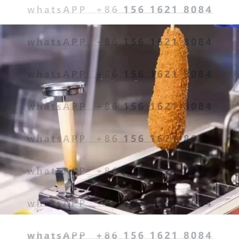 

25L Electric Deep Fryer Cheese Corn Dog Maker Hot Dog Frying Machine Commercial Kitchen Equipment for Fast Food Restaurant