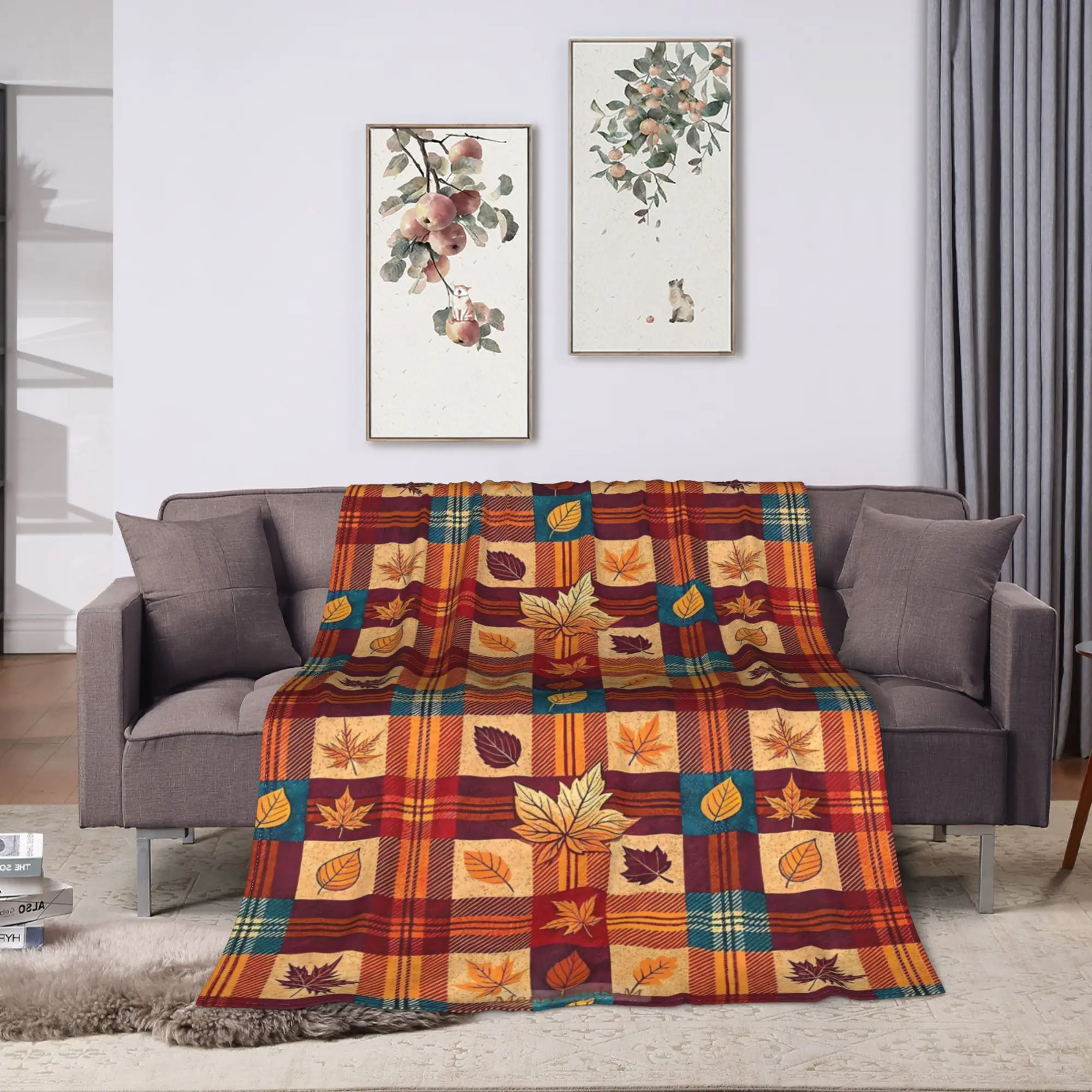 Super Warm Blanket Decorative Glow-in-the-Dark Game Controller Throw Blanket  Flannel Bedspread For Couch Chair Sofa Bed Cover