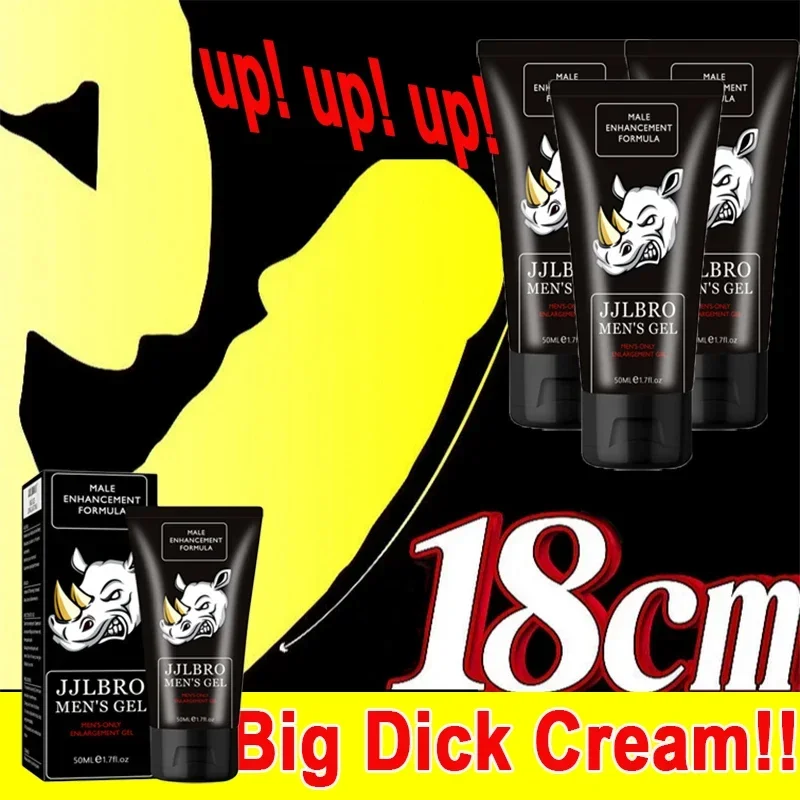 3 pezzi ingrandimento del pene esterno ispessimento Big Dick Extension Cream Gel da massaggio da uomo Thick flirtare 50ml erezione migliora gli uomini