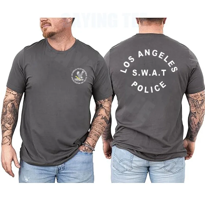 SWAT-Abteilung TV-Serie SECURITY INVESTIGATION T-Shirt Herrenmode Weiche Baumwoll-T-Shirts Persönlichkeits-Streetwear Kleidung Tee – Detail 3