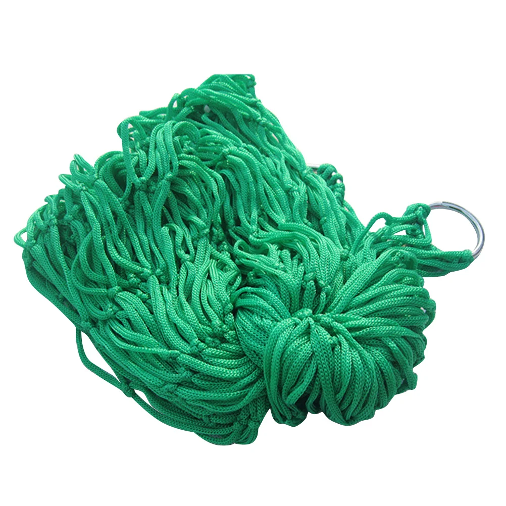 أرجوحة نايلون محمولة للنوم، أرجوحة متينة ومريحة لمختلف المناسبات لقراءة العطلات بجانب حمام السباحة باللون الأخضر