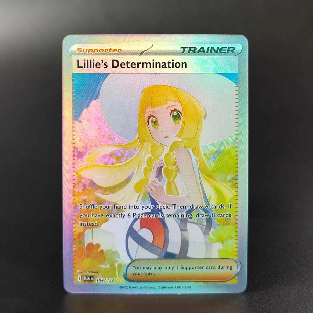 Self Made Proxy PTCG English Mega Lucario Gardevoir Latias ex Lillie ME01 Mega Evolution Коллекция хобби Игрушка-карты